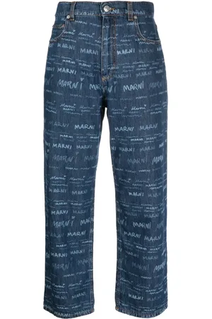 Marni Jeans rectos con logo estampado