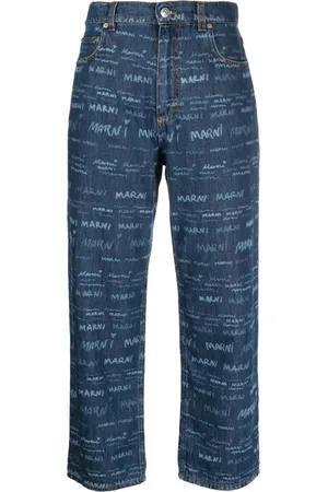 Marni Jeans rectos con logo estampado