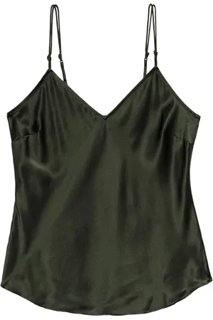 Frame Top de seda con cuello en V