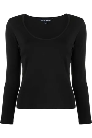 VERONICA BEARD Playera Calabra con escote redondo