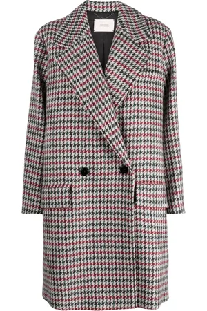 Dorothee Schumacher Abrigo con motivo pied de poule y doble botonadura