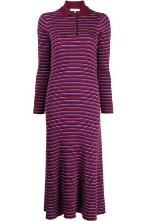Maison Kitsuné Vestido midi con parche Fox