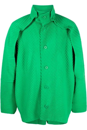 Issey Miyake Camisa plisada manga larga