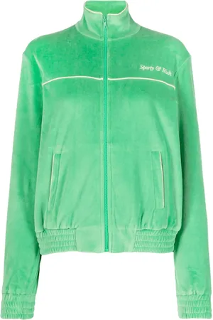 Sporty & Rich Chamarra con logo bordado y efecto de toalla