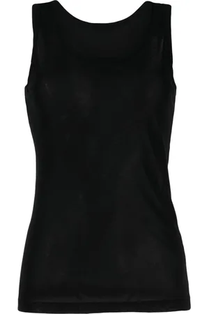 YOHJI YAMAMOTO Camiseta con cuello en U