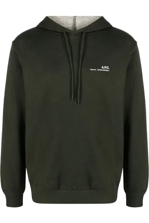 A.P.C. Hoodie con logo estampado y cordones