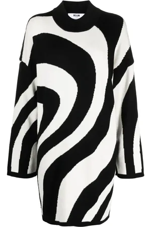 Msgm Vestido con estampado gráfico