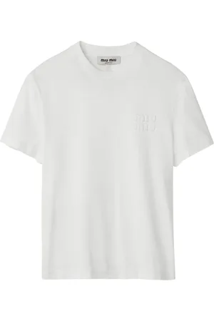 Miu Miu Playera con aplique del logo