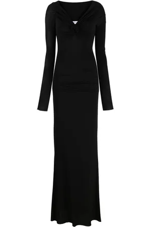 BLUMARINE Vestido Bardot con cuello en V