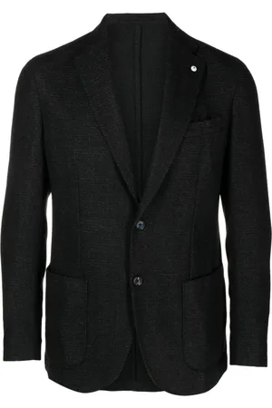 LUIGI BIANCHI MANTOVA Blazer con solapa de muesca y botones