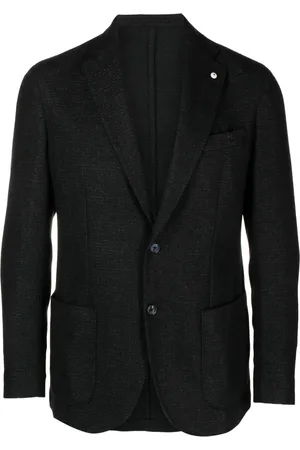 LUIGI BIANCHI MANTOVA Blazer con solapa de muesca y botones