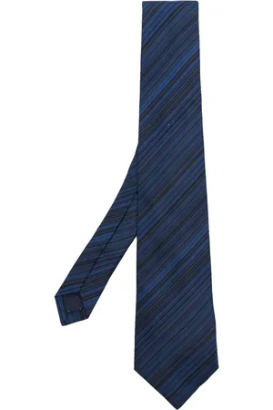 Paul Smith Corbata de seda con rayas estampadas