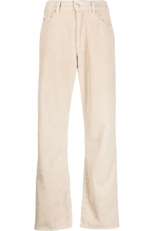 Marant Etoile Pantalones de pana rectos con tiro alto