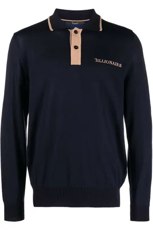 BILLIONAIRE Playera tipo polo con logo bordado