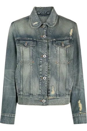 Kenzo Chamarra de mezclilla con cuello Peter Pan