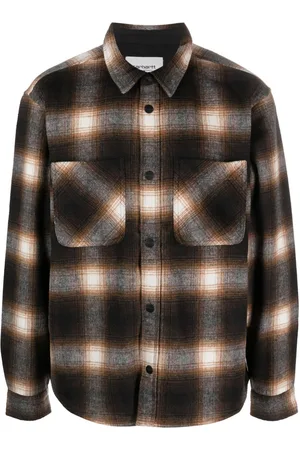 Carhartt Camisa manga larga con cuadros estampados