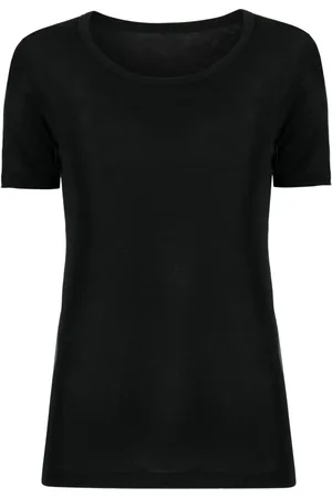 YOHJI YAMAMOTO Playera con cuello ancho