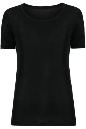 YOHJI YAMAMOTO Playera con cuello ancho