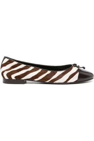 Tory Burch Flats con motivo de cebra