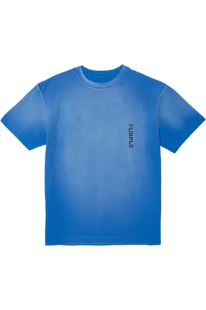 Purple Brand Playera con logo estampado y efecto desgastado