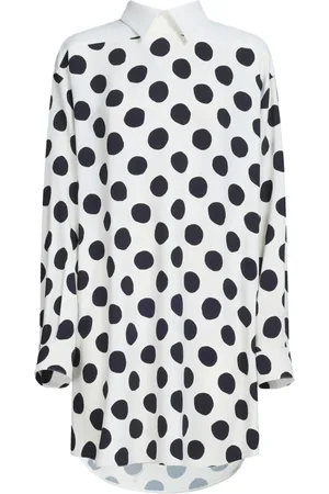 Marni Vestido camisero con motivo de lunares