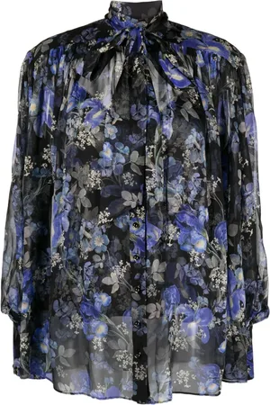 ZIMMERMANN Blusa de seda con estampado Lyrical Lantern