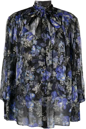 ZIMMERMANN Blusa de seda con estampado Lyrical Lantern