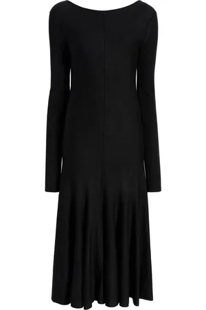 Khaite Vestido midi con espalda redonda