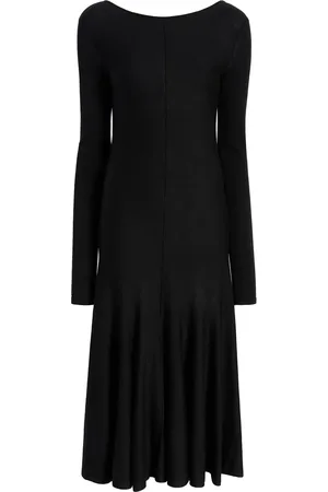 Khaite Vestido midi con espalda redonda