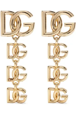 Dolce & Gabbana Aretes con letras del logo