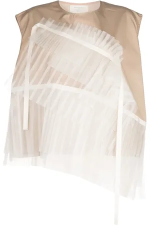 Shanshan Ruan Camiseta asimétrica con paneles