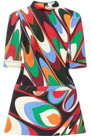 Puccini Vestido corto con estampado abstracto