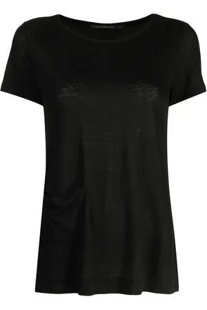 TRANSIT Playera manga corta con cuello barco