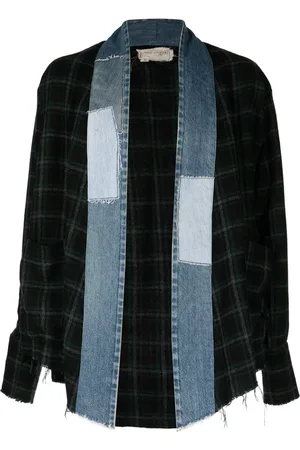 GREG LAUREN Chamarra con diseño patchwork