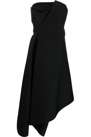 STEFANO MORTARI Vestido strapless con diseño asimétrico