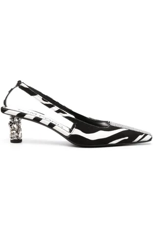Tom Ford Zapatillas con estampado de cebra y tacón de 70mm