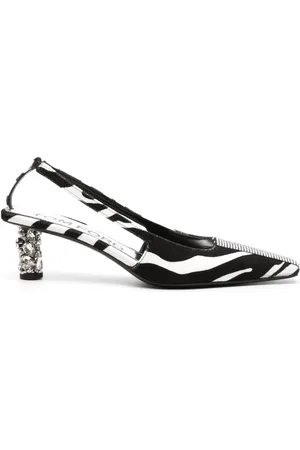 Tom Ford Zapatillas con estampado de cebra y tacón de 70mm
