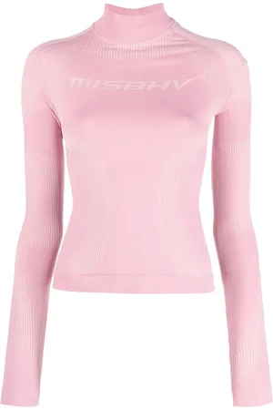 MISBHV Playera manga larga con logo estampado