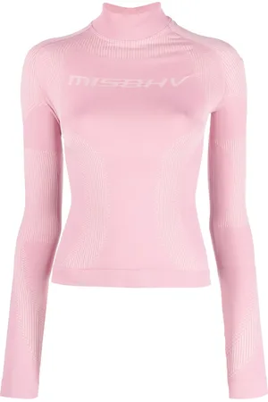MISBHV Playera manga larga con logo estampado