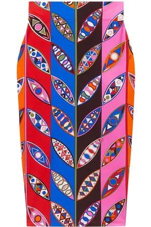 Puccini Falda lápiz con estampado abstracto