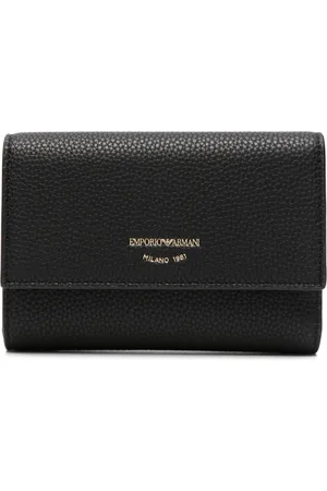 Emporio Armani Cartera con placa del logo