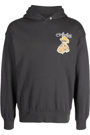 Musium Div. Hoodie con estampado de pintura