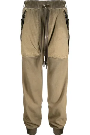 11 BY BORIS BIDJAN SABERI Pants drop crotch con efecto desgastado