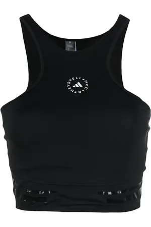 adidas Top corto con logo estampado