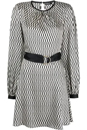 Liu Jo Vestido con cinturón y estampado gráfico
