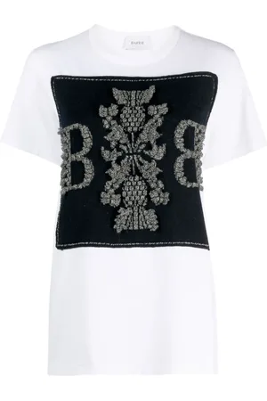 Barrie Playera de cachemira oversize con parche del logo