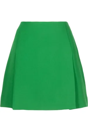 Elie saab Falda corta de seda con abertura