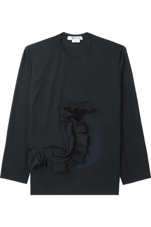 Comme des Garçons Playera manga larga con detalle de volantes