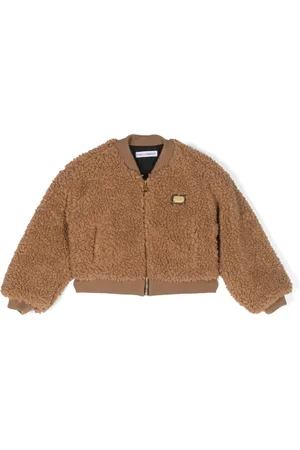 Dolce & Gabbana Chamarra bomber texturizada con placa del logo