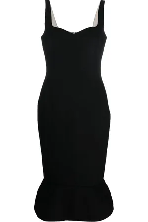 Marni Vestido midi sin mangas con dobladillo acampanado